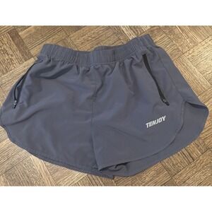 Tenjoy Athletic‎ Quick-Dry Running Shorts NWT Zip Pockets Lined inside Size M